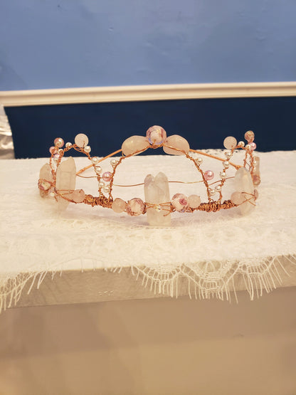 Rose Quartz Loop Crown