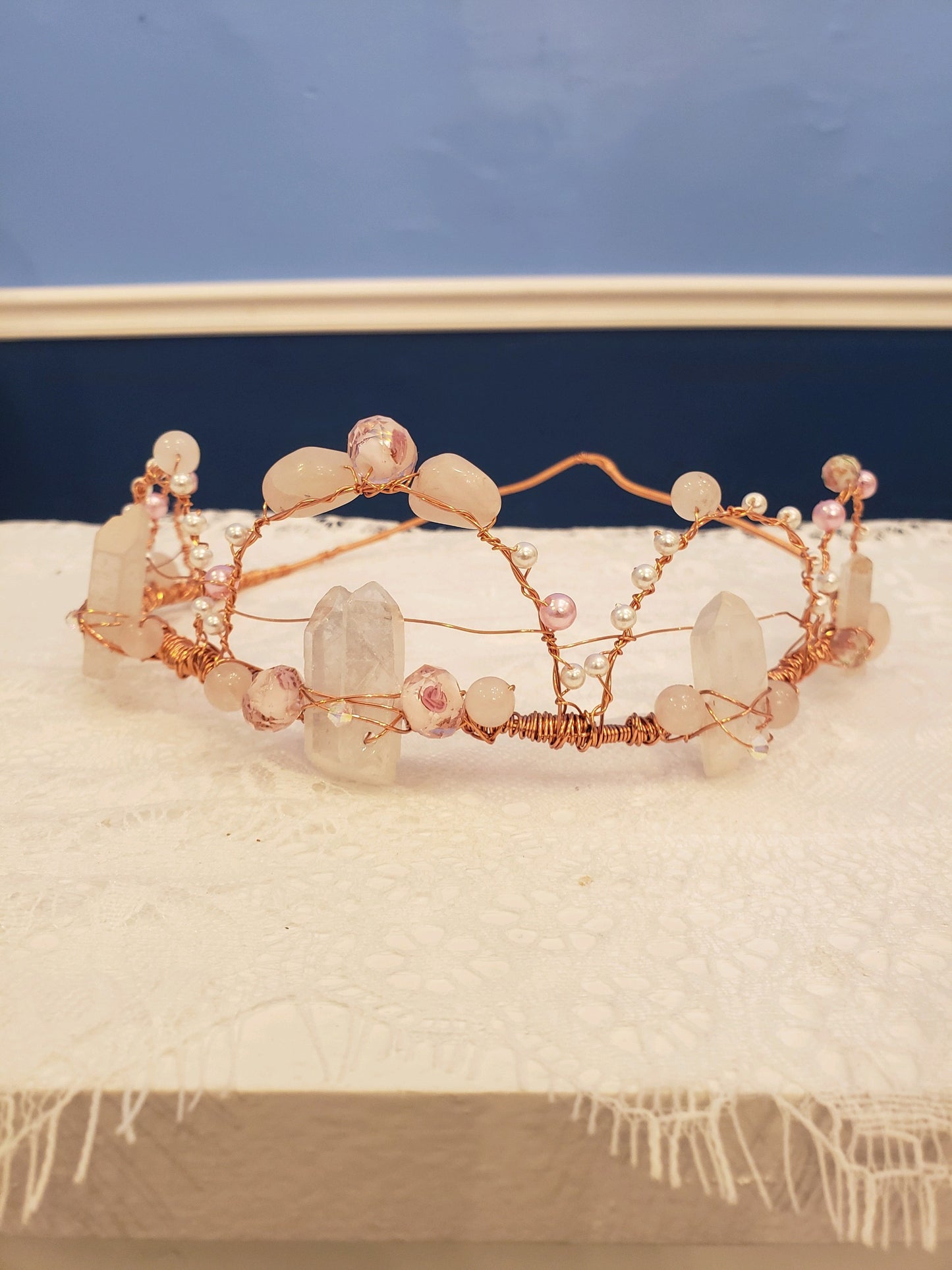 Rose Quartz Loop Crown