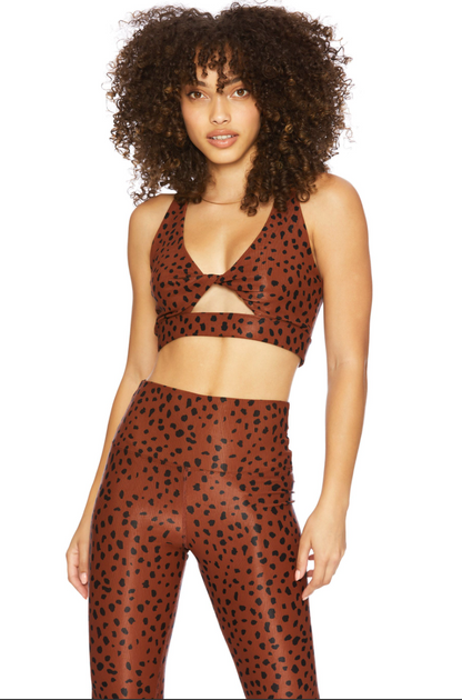 Beach Riot Ayla Legging in Spotted Brown