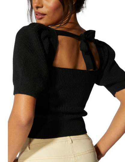 Vallerie Puff Sleeve Knit Top